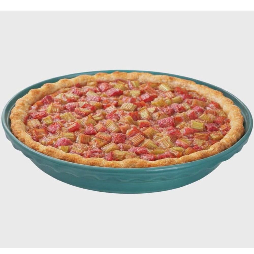 Fiestaware FIESTA Pie Plate Deep Dish Baking Bake Bakeware Baker Teal CERAMIC